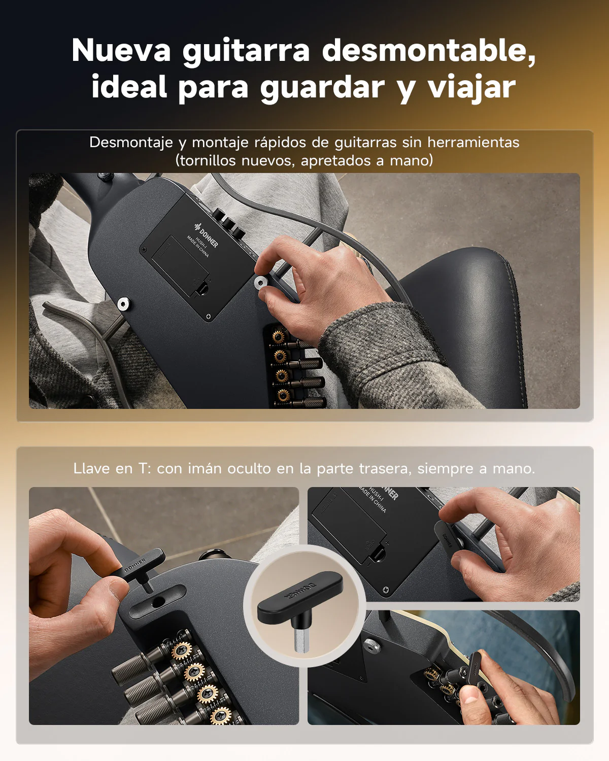 Donner HUSH I Evo2 Guitarra - Image 24