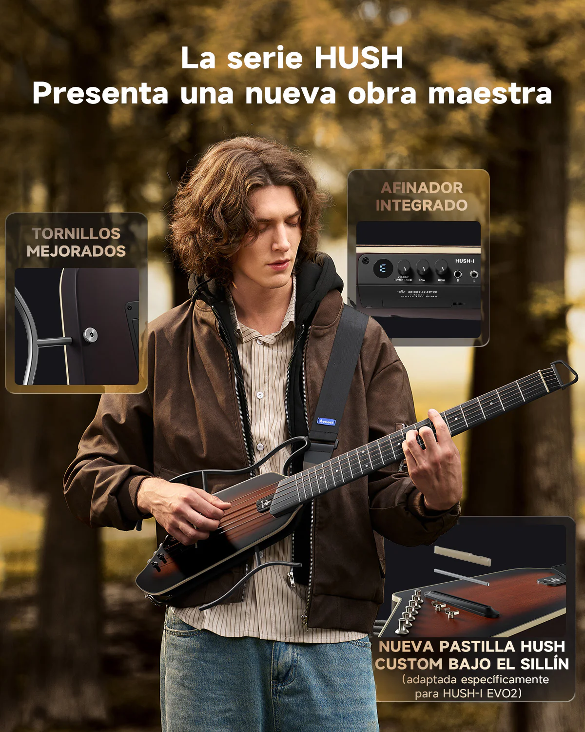 Donner HUSH I Evo2 Guitarra - Image 9