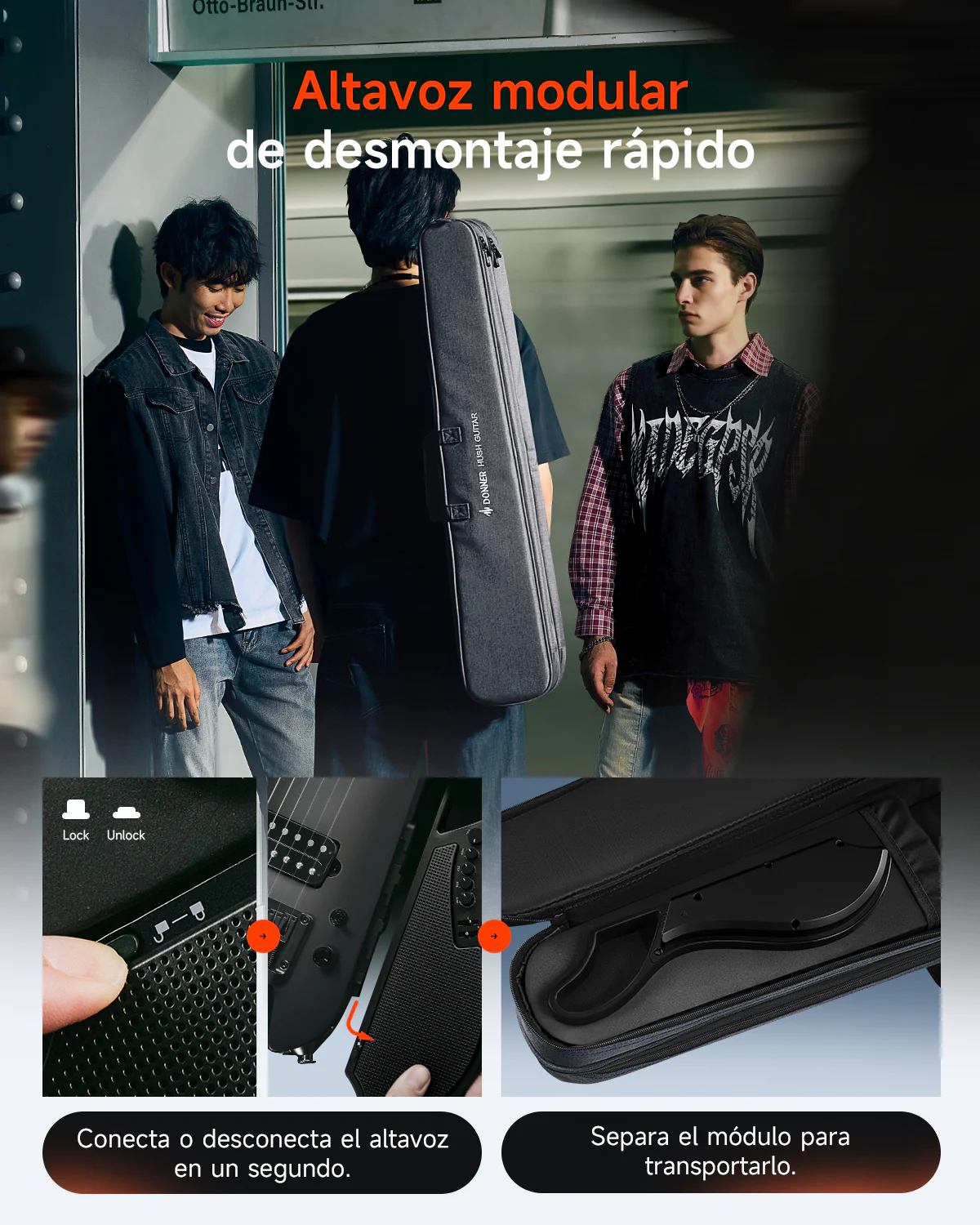 Donner HUSH X LIVE guitarra de viaje  (Edición MIYAVI disponible) - Image 21