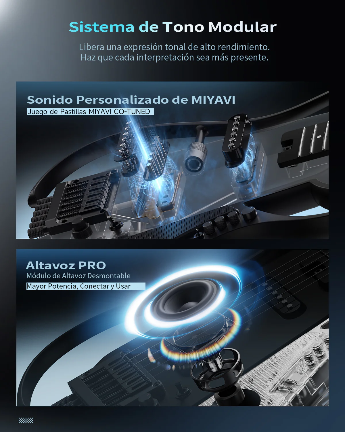 Donner HUSH X LIVE guitarra de viaje  (Edición MIYAVI disponible) - Image 5