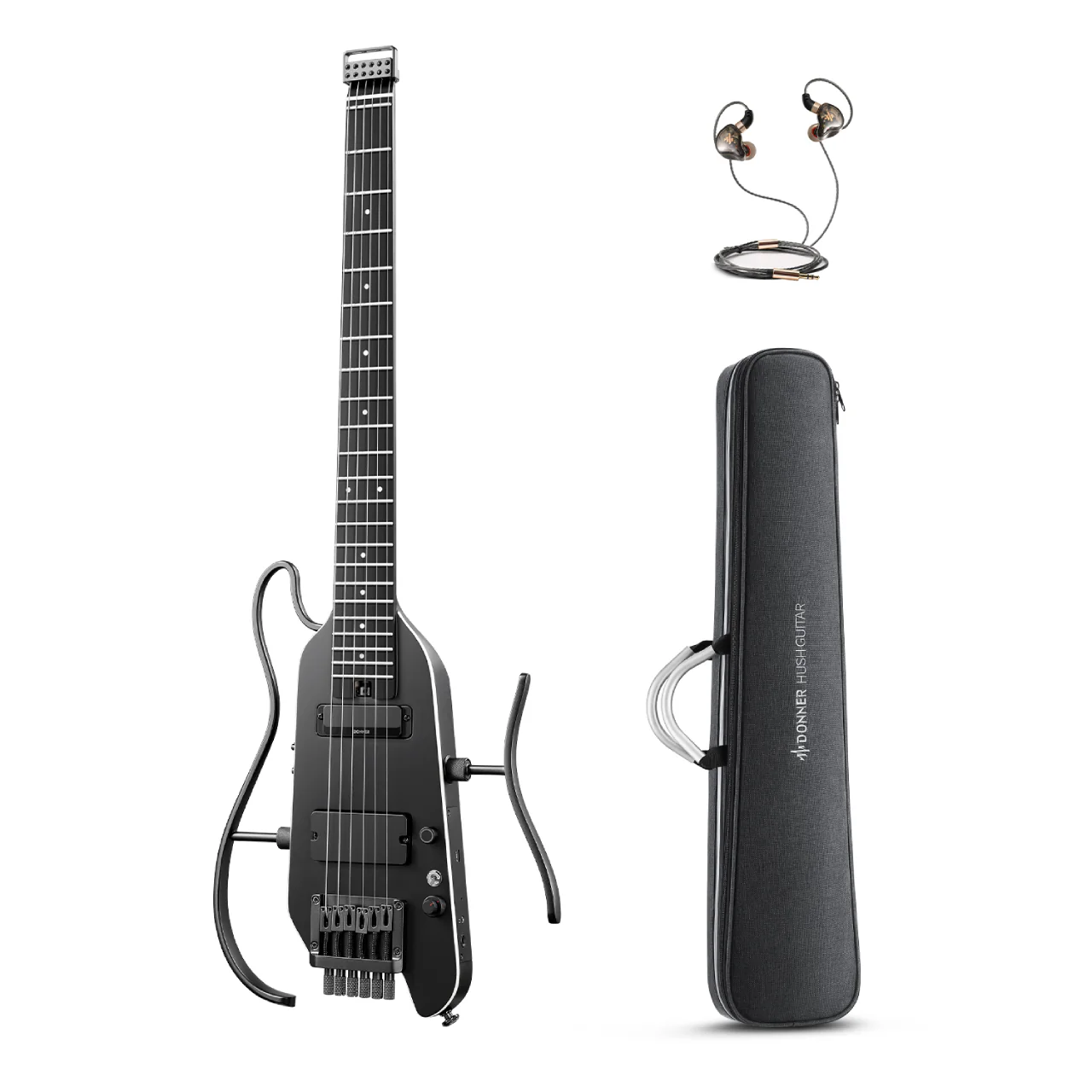 Donner HUSH X PRO Guitarra de viaje versátil - Image 25