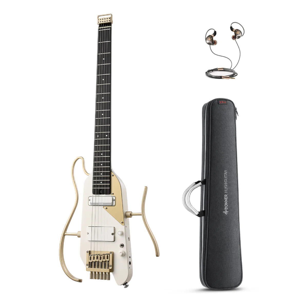 Donner HUSH X PRO Guitarra de viaje versátil - Image 47
