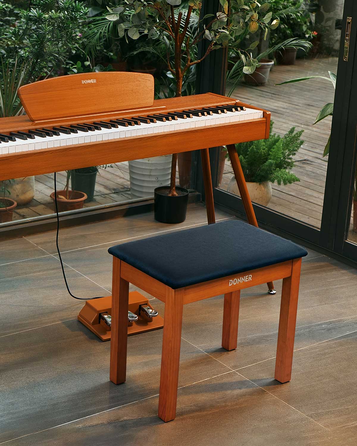 Donner DKB-10 Banco de piano espacioso - Image 10