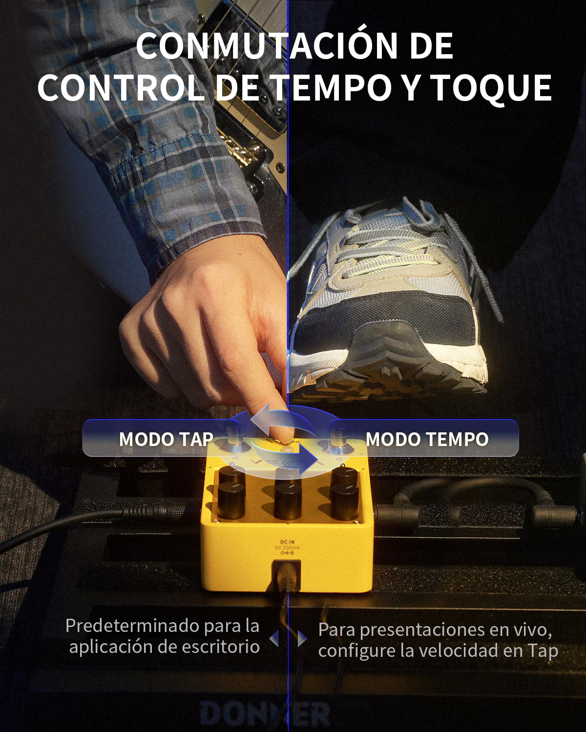 Donner Yellow Fall II Pedal efecto reverb y delay - Image 3