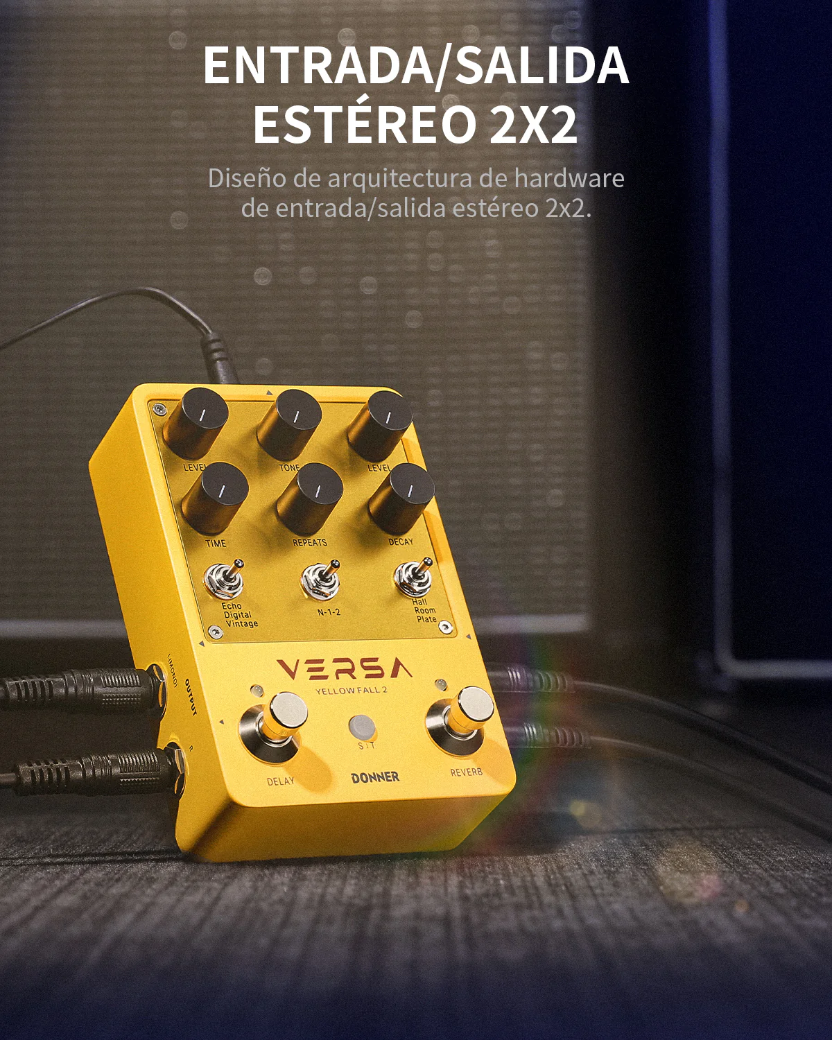 Donner Yellow Fall II Pedal efecto reverb y delay - Image 6