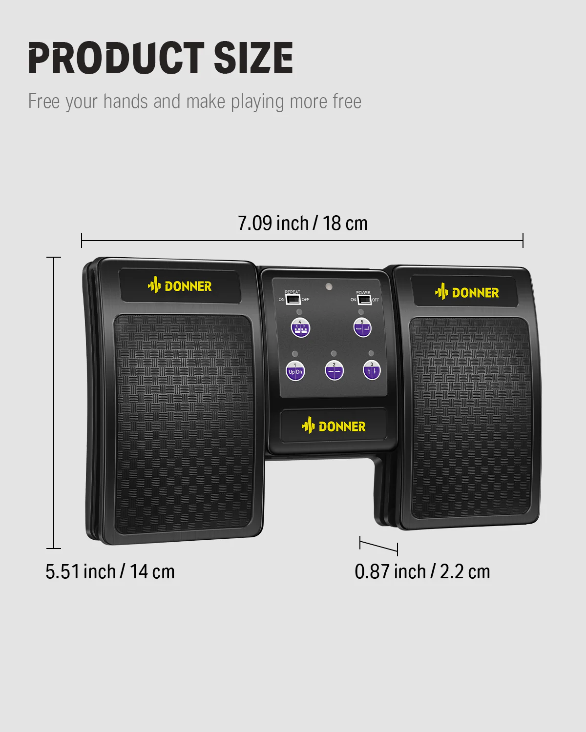 Donner DBM-10 Pedal Bluetooth para paginación automática - Image 8