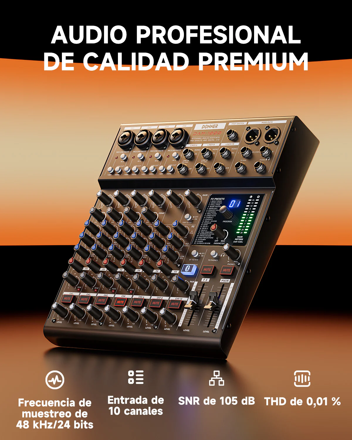 Mezclador de audio DONNER DAM1000 - Image 6