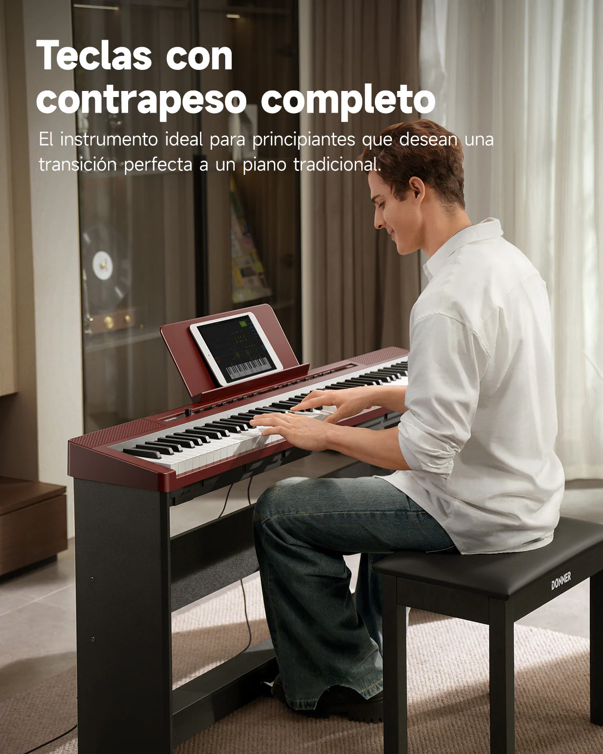 Donner DEP-16S Piano digital de acero pesado - Image 15