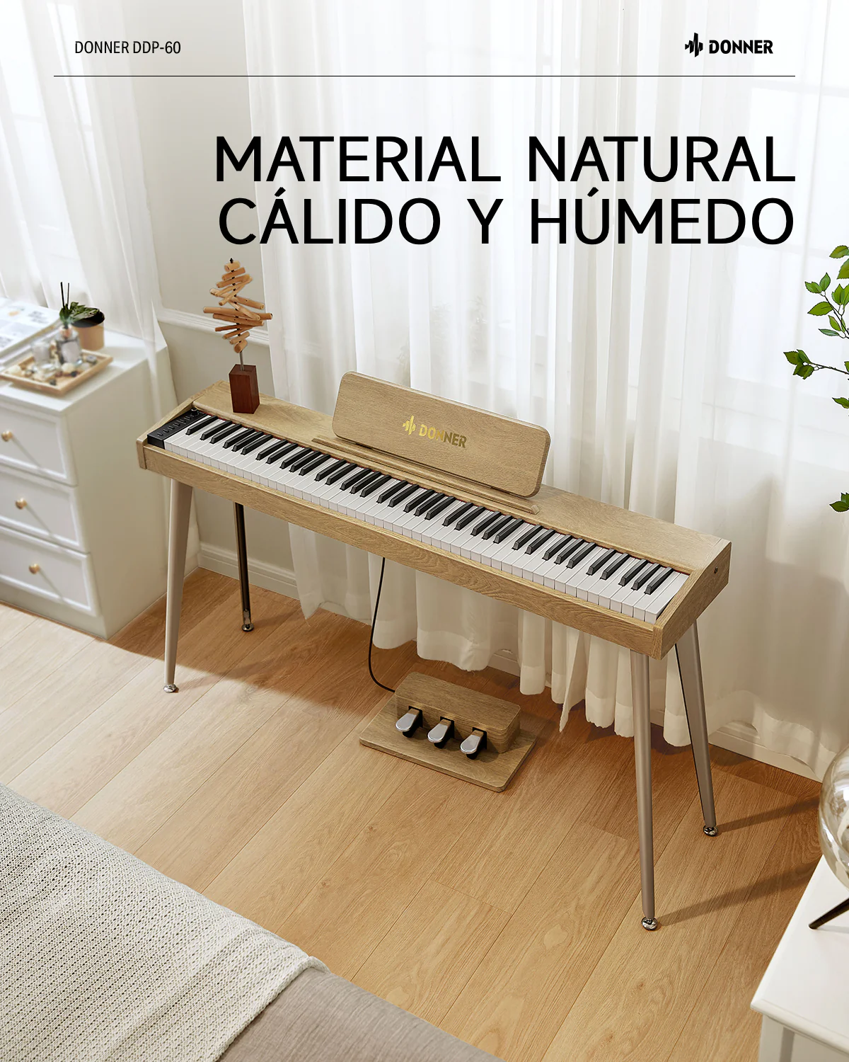 Donner DDP-60 Piano digital con teclado semi-pesado - Image 11