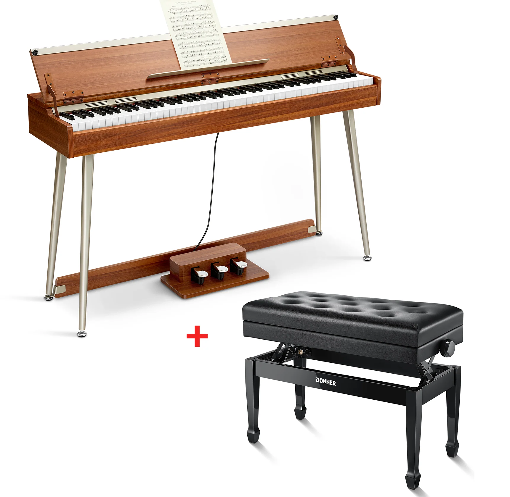 Donner DDP-80 PLUS Piano digital con tapa semiabierta - Image 7