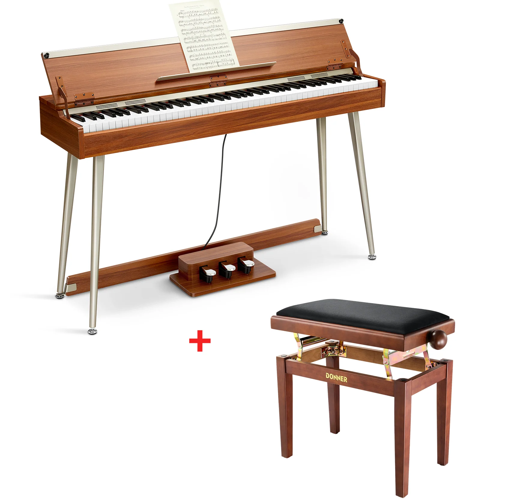 Donner DDP-80 PLUS Piano digital con tapa semiabierta - Image 8